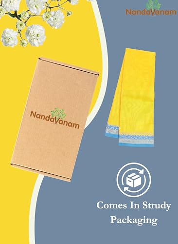 Image of Women's Chettinad Cotton Sarees | Handloom Saree with Blouse | Pure Cotton Sarees for Women Daily use and All Occasion Wear| Soft, Comfort Cotton Saree