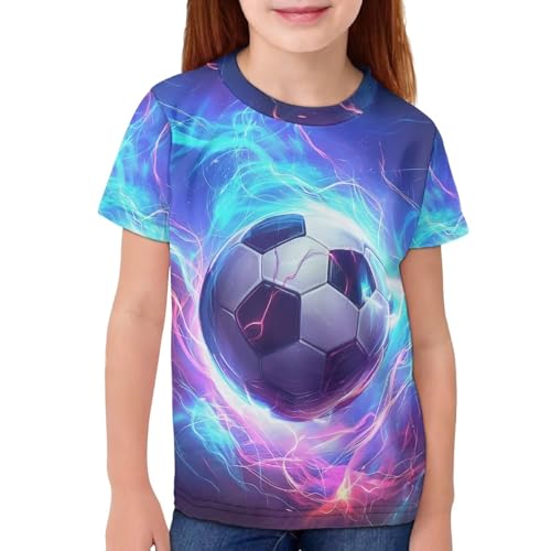 Image of JEOCODY Boys Girls Graphic Tees Funny 3D Printed Short Sleeve T-Shirts 3-16T