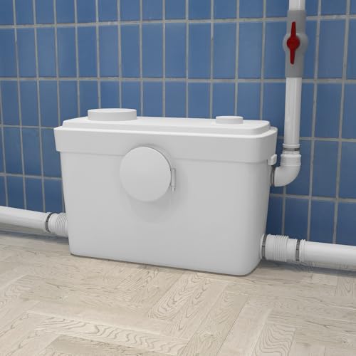 750W Macerator Pump for Basement Upflush Toilet, 36ft
