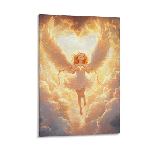 Affiche Decoration Ange Toile pour Rénover un Mur Vide