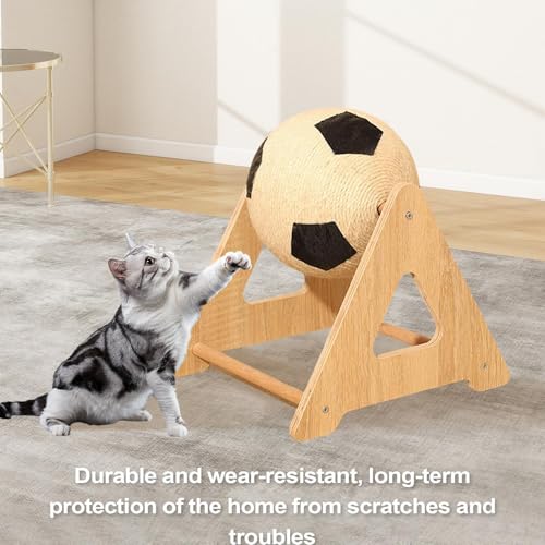 Accessoire grattoir boule pour chats interactif et ultra résistant - 3