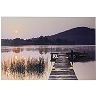 Quadro LED Cinque Terre Italia - Pittura Paesaggio Con Illuminazione A Batteria Per Arredamento - Foto 8