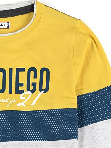 Image of HELLCAT Boys Regular Fit FullSleeve Blended Cotton Tshirt Combo Pack - Yellow