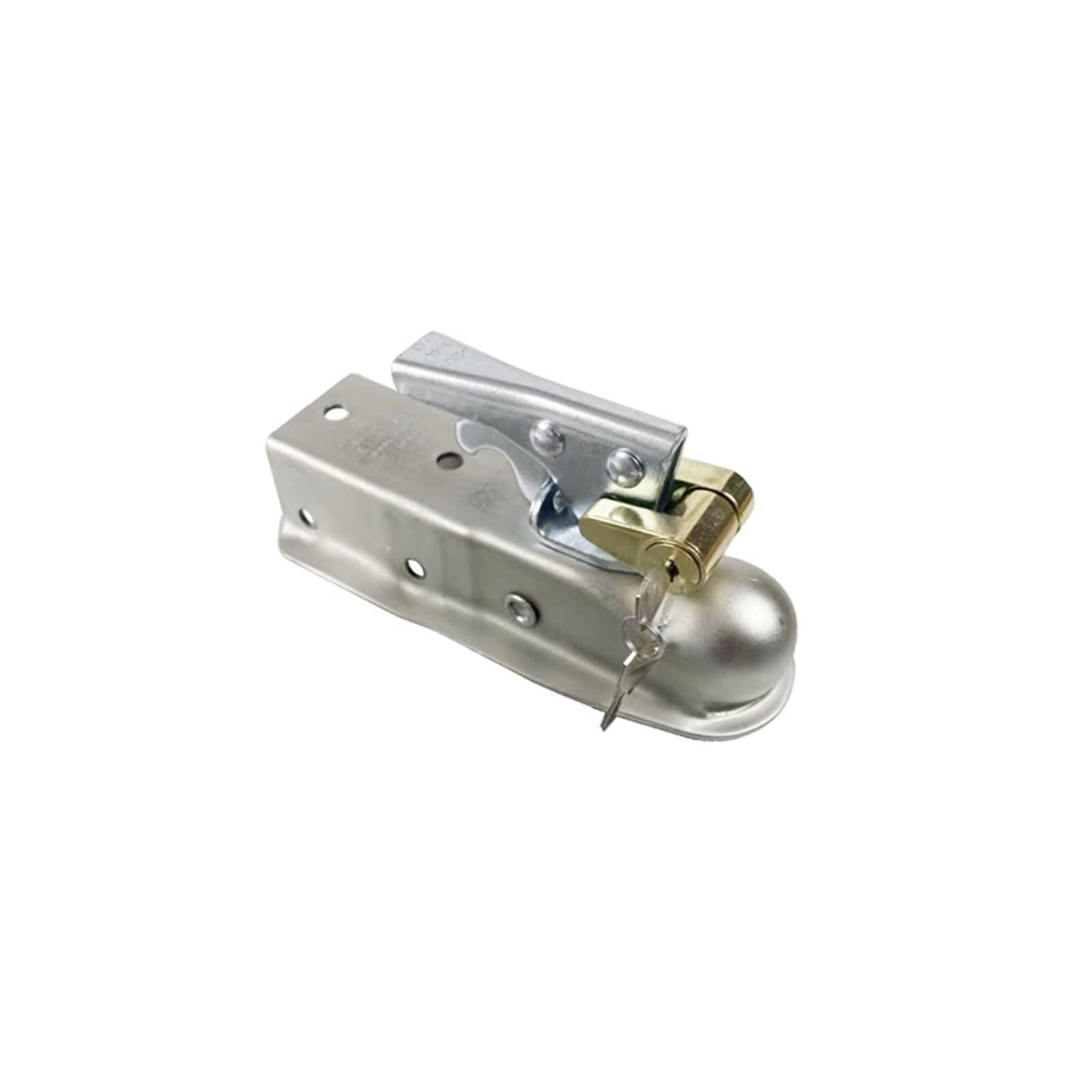 1-7/8 "X 2 Cal sprzęg kulowy CAP 2000 LBS zaczep tylny łącznik prosty język RV części Camper Caravan akcesoria(With Lock)