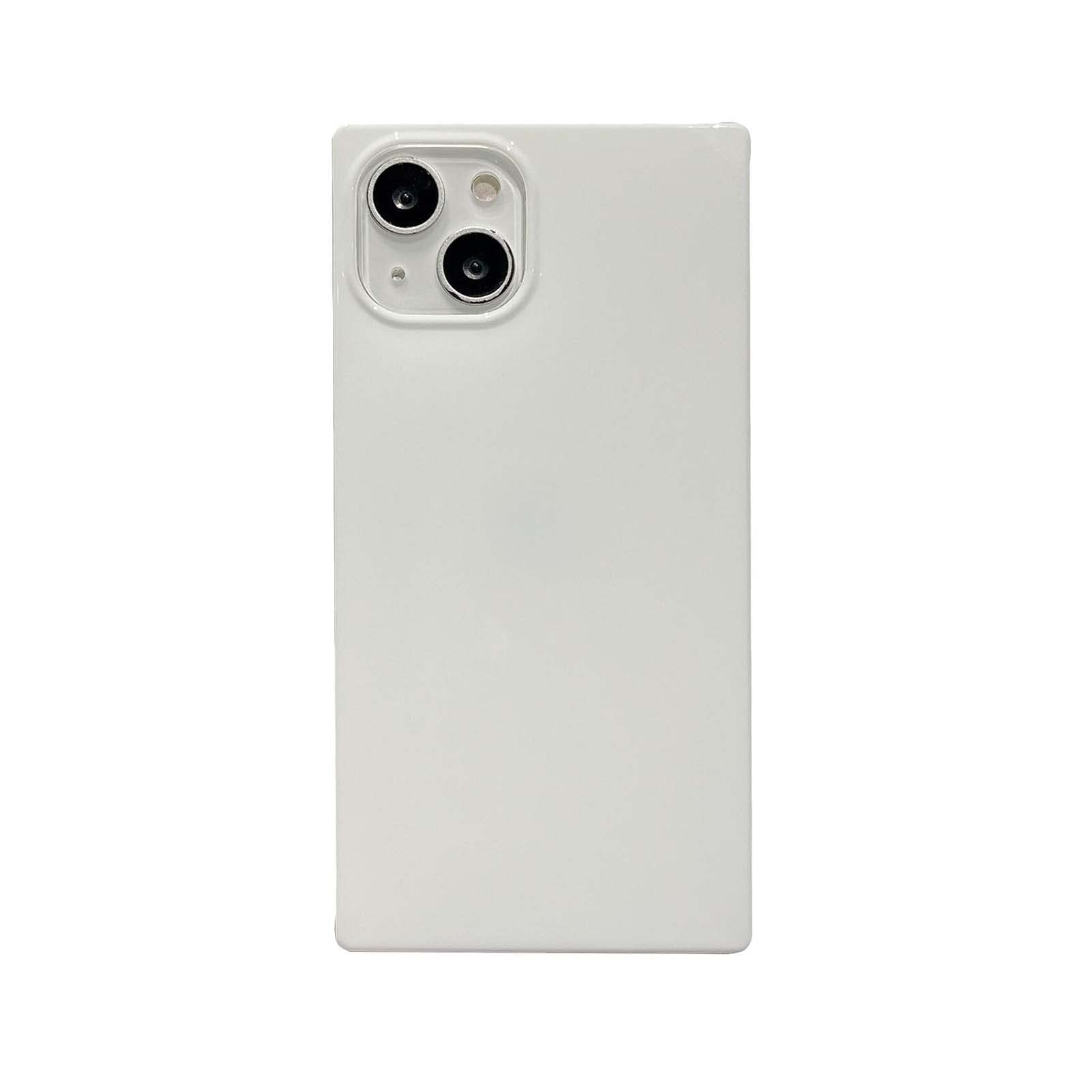 ホワイト iPhone14 ProMax ケース マット 白 6.7 カバー Amazon.com: White Rectangle Case for iPhone 14 Pro Max,Luxury