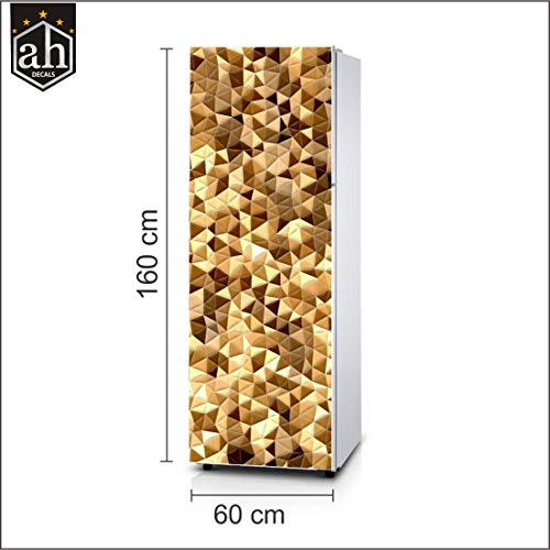 Image of Fridge Sticker Decorative Refrigerator Door Sticker PVC Vinyl Multicolor Design Fridge Wrap Sticker (160 cm x 60 cm or 63 X 24 Inches) (Design 8)