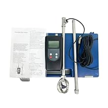 Water Velocity Meter Flow Rate Meter Flow Velocity Meter Tester with Speed Range 0.01-5.00m/s LCD Display Pole Positioning Measurement for Agricultural Drainage and Irrigation Hydrogeological Survey