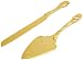 Unik Occasions Cake Knife and Server Set in Gold