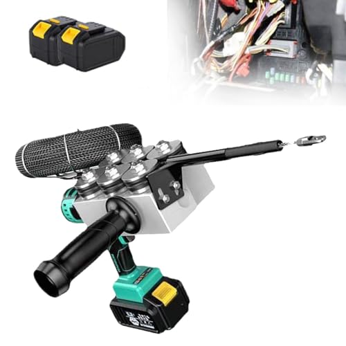 Máquina automática de encordado de alambre, herramienta de cableado de pared para electricista, máquina de enhebrado para decoración de tuberías con batería