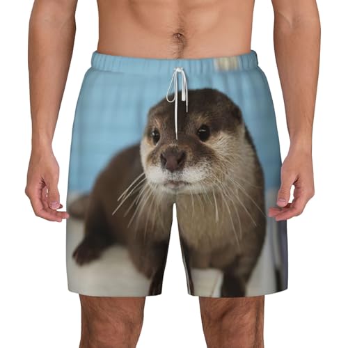 Short de bain homme à séchage rapide avec doublure maille et poches