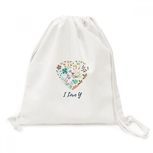 Toile drawstring backpack avec motif artistique Orange Sun Flower durable