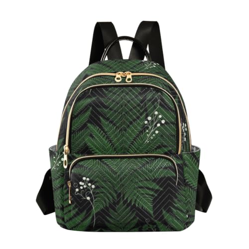 Sac à dos léger Wudan feuilles de fougère verte pour adulte S-M