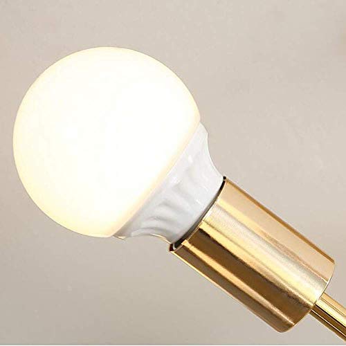 Lámpara de techo industrial vintage con 6 luces doradas Sputnik 6