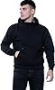 True Face Mens Hoodie Pullover Classic Hooded Top Plain Ribbed Cuff Long Sleeve Sweatshirt Pull Over Hoody Black -2, 2X-Large #3