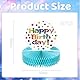 Kotkiddy 2 Stück Regenbogen Honeycomb Papier Centerpiece - Farbenfrohe Happy Birthday Dekorationen für Kinder Party Artikel