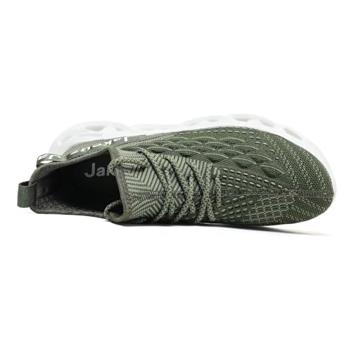 Image of Jakcuz Plus Size Men's Lightweight Walking Shoes Mesh Fish Scale Pattern Fashion Sneakers