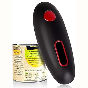 Ruiqas Elektrische Tin Opener Één Knop Operatie Gladde Rand Batterij In werking gestelde Automatische Blikopener Keuken Gadget