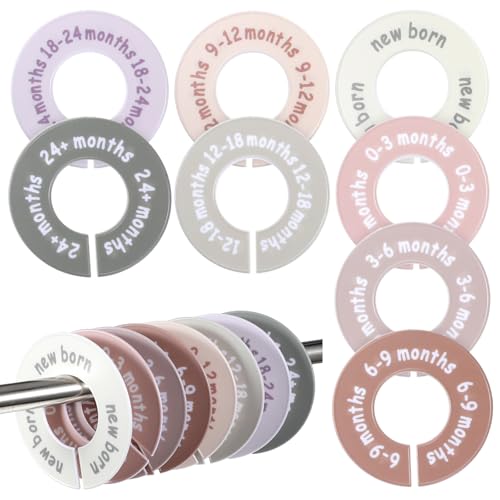 Hecila Baby Closet Dividers Baby Closet Dividers for Cloth 8PCS