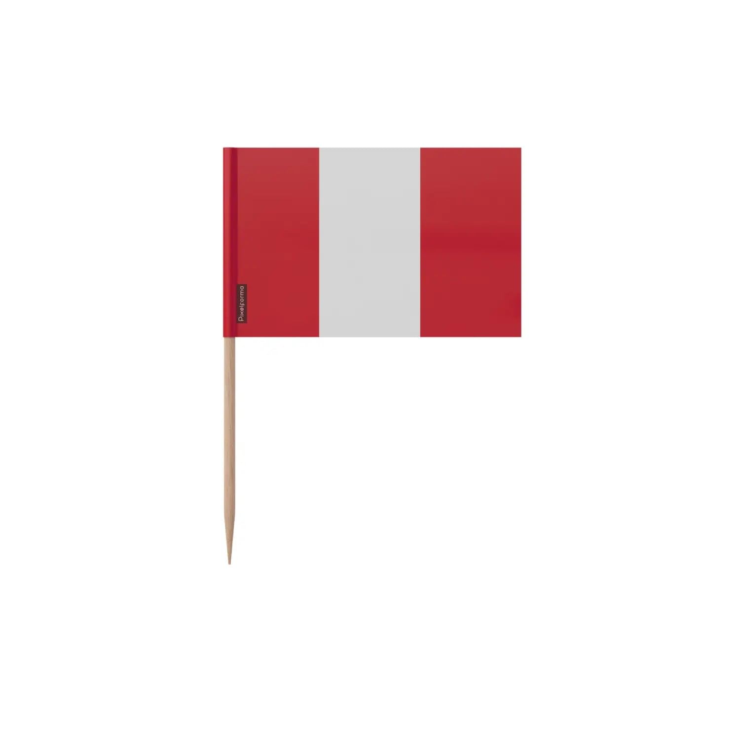 Cure-dents drapeau Pérou 10cm : fixez vos toasts et décorez vos cocktails sans effort