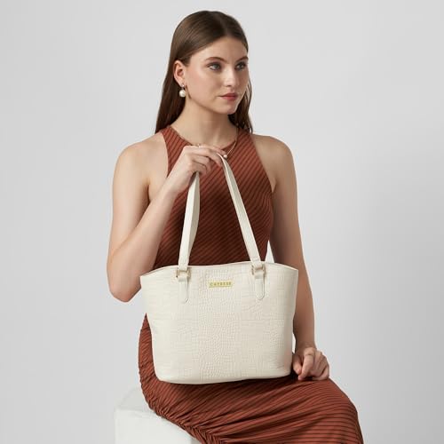 Image of Caprese York Medium Tote Bag for Women | Stylish, Durable, Multi-Compartment Design for Work, Travel, Shopping | Large Capacity, Comfortable Straps, Ideal for Tab & Essentials