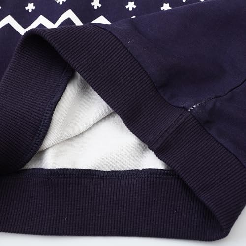 Image of HILEELANG Toddler Boy Sweatshirts Crewneck Long Sleeve Pullover Cotton Graphic Christmas Clothing