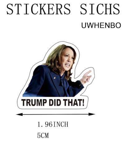 Image of 200PCS I Did That Trump Stickers, Trump I Did That Stickers Anti Trump Stickers Anti Trump Merchandise, UWHENBO Waterproof Easy to Remove, No Residue Leaves, Funny Decal Anti Elon Musk Signs