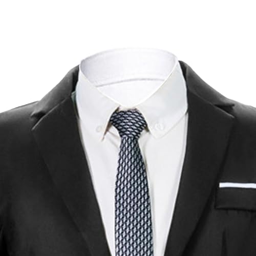 Men’s Casual 2 Piece Suits Slim Fit 1 Button Blazer Jacket and Pants Set Notch Lapel Solid Business Jackets Suit2