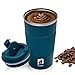 Produktbild HomeMall Thermobecher, Kaffeebecher to go Becher, 510ml Vakuum Auslaufsicher Reisebecher mit Deckel, Edelstahl Isolierbecher Kaffeebecher für unterwegs-Blau