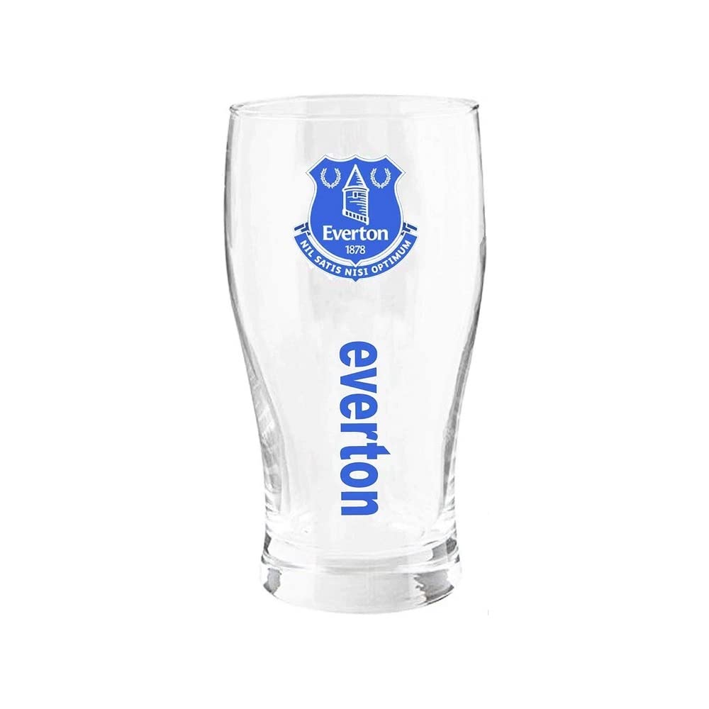 Taylors Everton Fc Tulip Pint Glass Blue
