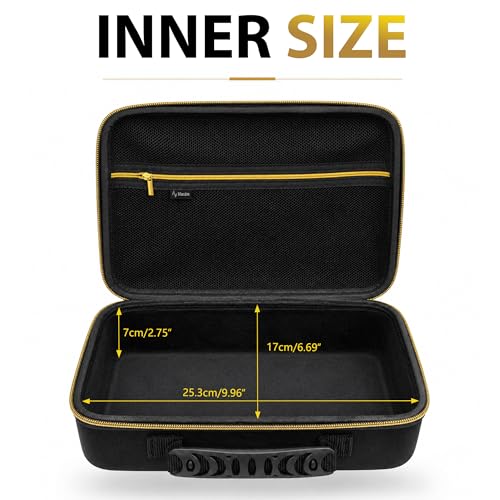 Housse interface audio avec fermeture éclair dorée et poche - 2