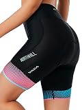 NORTHHILL Women's Padded Bike Shorts Biking Cycling Shorts High Waisted Bicycle Mountain Bike with R