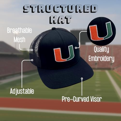 Gorra Trucker Classic Ajustable Mesh University Miami miniatura 6