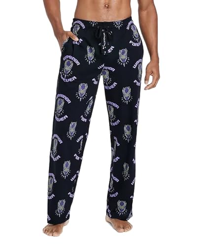 Marvel Men's Black Panther Wakanda Forever AOP Sleep Pajama Pants4