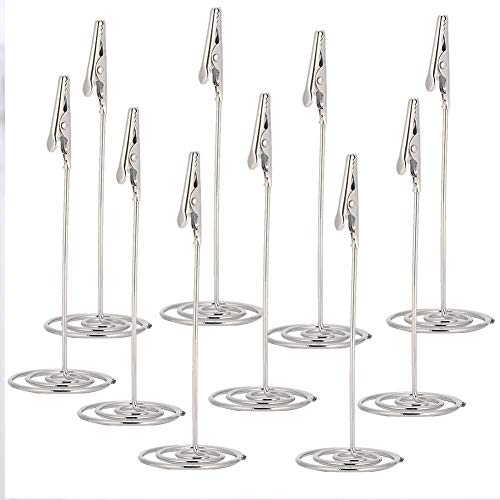 QANYEGN Metal Table Cards Clips, Table Number Holders, Table Name Card Holder Clips, Photo Stands, Place Card Holders, Picture Memo Holder for Wedding, Birthday Party