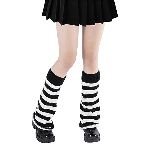 Image of Komorebi Leg Warmers Y2K Kawaii Leg Warmers for Girl Women Cute Knitted Socks Y2K Harajuku Goth Accessories