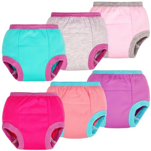 BIG ELEPHANT Baby boy's and Girl's Potty Training Pants, 100% Cotton Soft and Absorbent, 2T
