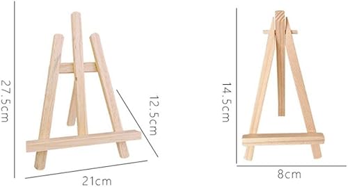 Miniatura 5 de Caballete de mesa trípode portátil con marco en A juego de caballete de mesa para pintar fiestas y exhibir lienzos fotos soporte de trípode de