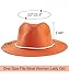 Koreshion Women Straw Panama Hat Summer Wide Brim Fedora Cap Beach Sun Hats UV UPF50+ Orange
