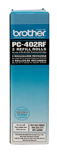 Brother Printers 2 Refill Rolls For Use IN PC402 Ppf-560 580Mc MFC-660Mc - image 1