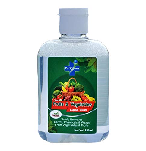 Dr Kleenz Fruit & Vegetable Liquid Wash, Safely Remove Germs, Chemicals & Waxes, 100% vegan and safe