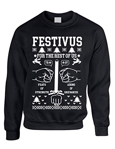 ALLNTRENDS Adult Sweatshirt Festivus Anti Christmas Secular Holiday Complain Top