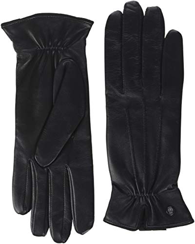 Roeckl Damen Klassiker Gerafft Handschuhe, Schwarz (Black 000), 7