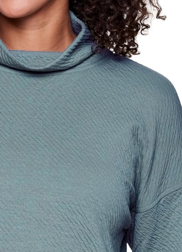 Image of RBX Active Women's Ultra Soft Quilted Cowl Neck Pullover Sweatshirt