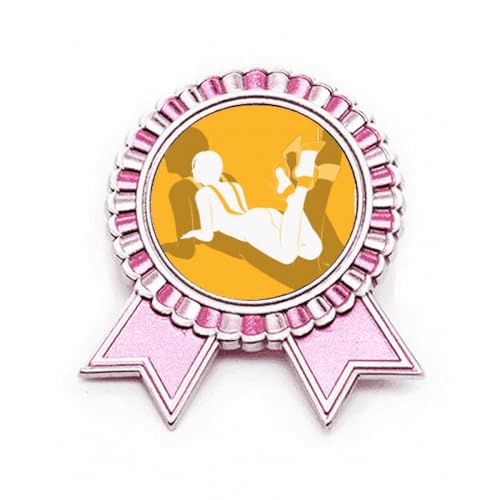 Broche horizontale femme rose en métal pour sublimer vos vestes