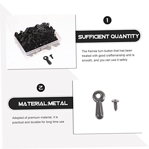 Image of SHINEOFI 160Pcs Frame Picture Turn Button Fasteners with Screws Durable Photo Frame Hardware Backing Clips for Hanging Pictures and Posters Reliable Installation Accessories