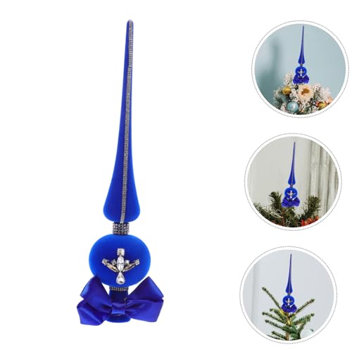 Remate del árbol de Navidad PRETYZOOM decoración del hogar con estrellas de pedrería 5