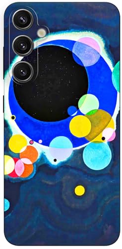 Berkin Arts Compatible with Samsung Galaxy S24 FE 5G Case Art Silicone Phone Case Color Field Colorful Moongate (Several Circles by Wassily Kandinsky)