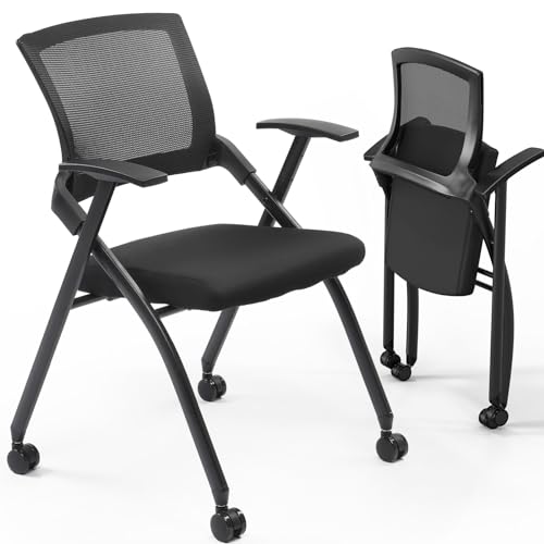 YUNWANG 2 Pack Stackable Conference Chairs