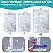 ENLUNTRA Wearable Urinary Drainage Bag for Men(2000 ML*1+1000 ML*2) ，Reusable Urine Collection Bag，Urinary Drainage Bag System，Elderly Urinalfor Bedridden Patients
