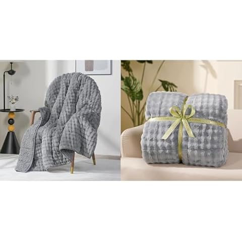 Cottonblue Buy Together to Save More- Sherpa Fleece Weighted Blanket for Adults Teens Cover
